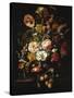 Still Life with Flowers and Fruit-Rachel Ruysch-Stretched Canvas