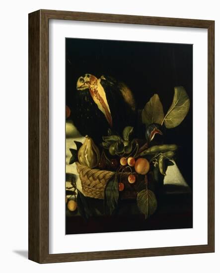 Still Life with Flowers and Fruit-Caravaggio-Framed Giclee Print