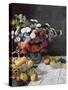 Still Life with Flowers and Fruit-Claude Monet-Stretched Canvas