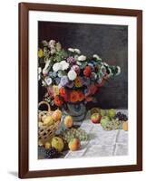 Still Life with Flowers and Fruit-Claude Monet-Framed Giclee Print