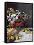 Still Life with Flowers and Fruit-Claude Monet-Framed Stretched Canvas