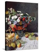 Still Life with Flowers and Fruit-Claude Monet-Stretched Canvas