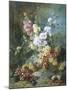 Still Life with Flowers and Fruit-Alexandre Couder-Mounted Giclee Print