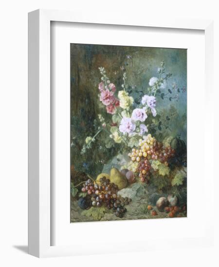 Still Life with Flowers and Fruit-Alexandre Couder-Framed Giclee Print