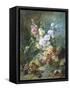 Still Life with Flowers and Fruit-Alexandre Couder-Framed Stretched Canvas