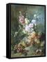 Still Life with Flowers and Fruit-Alexandre Couder-Framed Stretched Canvas