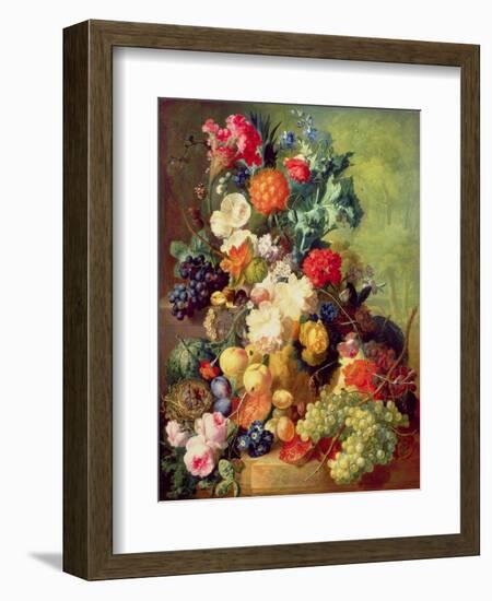 Still Life with Flowers and Fruit-Jan van Os-Framed Giclee Print