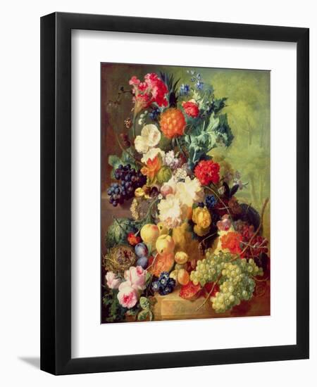 Still Life with Flowers and Fruit-Jan van Os-Framed Giclee Print