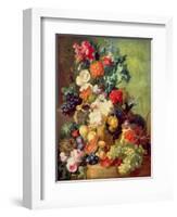 Still Life with Flowers and Fruit-Jan van Os-Framed Giclee Print
