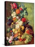 Still Life with Flowers and Fruit-Jan van Os-Stretched Canvas