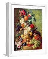 Still Life with Flowers and Fruit-Jan van Os-Framed Giclee Print