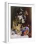 Still Life with Flowers and Fruit-Eugene Henri Cauchois-Framed Giclee Print