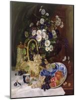 Still Life with Flowers and Fruit-Eugene Henri Cauchois-Mounted Giclee Print