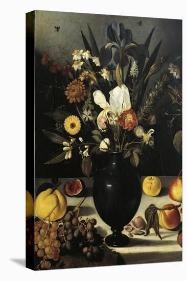 Still Life with Flowers and Fruit-Caravaggio-Stretched Canvas