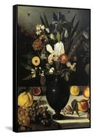 Still Life with Flowers and Fruit-Caravaggio-Framed Stretched Canvas