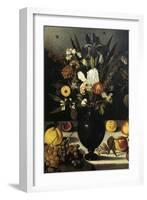 Still Life with Flowers and Fruit-Caravaggio-Framed Giclee Print