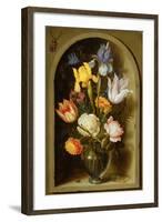 Still Life with Flowers and Insects-Ambrosius The Elder Bosschaert-Framed Giclee Print