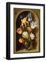 Still Life with Flowers and Insects-Ambrosius The Elder Bosschaert-Framed Giclee Print