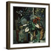 Still Life with Flowers and Jug, 1929-Ivan Vassilyevich Klyun-Framed Giclee Print