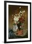 Still Life with Flowers and Pomegranates-Eugene Henri Cauchois-Framed Giclee Print