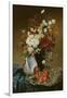 Still Life with Flowers and Pomegranates-Eugene Henri Cauchois-Framed Giclee Print