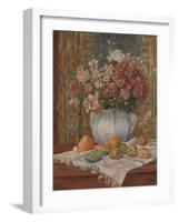 Still Life with Flowers and Prickly Pears, c.1885-Pierre Auguste Renoir-Framed Giclee Print