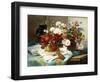 Still Life with Flowers and Sheet Music, C.1877-Jules Etienne Carot-Framed Giclee Print