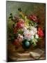 Still Life with Flowers and Sheet Music-Emile Henri Brunner-lacoste-Mounted Giclee Print