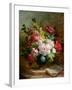 Still Life with Flowers and Sheet Music-Emile Henri Brunner-lacoste-Framed Premium Giclee Print