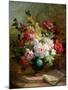 Still Life with Flowers and Sheet Music-Emile Henri Brunner-lacoste-Mounted Premium Giclee Print