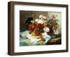 Still Life with Flowers and Sheet Music-Jules Etienne Carot-Framed Giclee Print