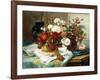 Still Life with Flowers and Sheet Music-Jules Etienne Carot-Framed Giclee Print