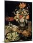 Still Life with Flowers and Snack, C1630-C1635-Georg Flegel-Mounted Giclee Print