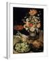 Still Life with Flowers and Snack, C1630-C1635-Georg Flegel-Framed Giclee Print