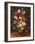 Still Life with Flowers and Strawberries-Jan Brueghel the Younger-Framed Giclee Print