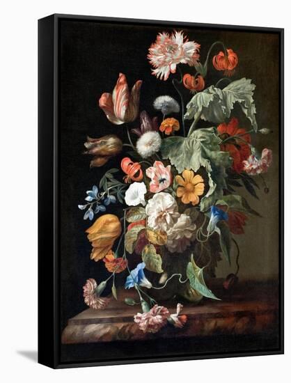 Still-Life with Flowers, c.1700-Rachel Ruysch-Framed Stretched Canvas