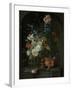 Still Life with Flowers, Coenraet Roepel.-Coenraet Roepel-Framed Art Print