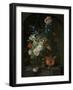 Still Life with Flowers, Coenraet Roepel.-Coenraet Roepel-Framed Art Print