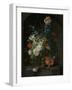 Still Life with Flowers, Coenraet Roepel.-Coenraet Roepel-Framed Art Print