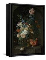 Still Life with Flowers, Coenraet Roepel.-Coenraet Roepel-Framed Stretched Canvas