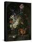 Still Life with Flowers, Coenraet Roepel.-Coenraet Roepel-Stretched Canvas