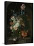 Still Life with Flowers, Coenraet Roepel.-Coenraet Roepel-Stretched Canvas