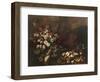 Still Life with Flowers, Fruit, Mushrooms and Birds-Paolo Porpora-Framed Giclee Print