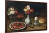 Still Life with Flowers, Fruits, Vases and Other Objects-Osias Beert-Framed Giclee Print