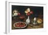 Still Life with Flowers, Fruits, Vases and Other Objects-Osias Beert-Framed Giclee Print