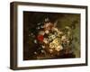 Still Life with Flowers in a Basket, c.1780-1790-Juan Bautista Romero-Framed Giclee Print