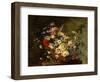 Still Life with Flowers in a Basket, c.1780-1790-Juan Bautista Romero-Framed Giclee Print