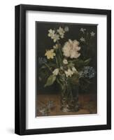 Still Life with Flowers in a Glass, 1630-Jan Brueghel the Elder-Framed Giclee Print