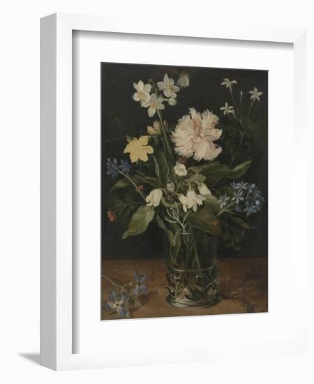 Still Life with Flowers in a Glass, 1630-Jan Brueghel the Elder-Framed Giclee Print