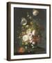 Still Life with Flowers in a Glass Vase-Rachel Ruysch-Framed Giclee Print